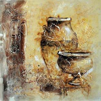 Textured Utensils oil painting